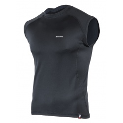szybkoschnąca koszulka termoaktywna bez rękawów BERENS Baseprotect - czarna